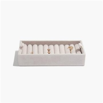 

STACKERS přihrádka na prstýnky Grey Velvet Ring Roll 73772