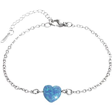 

JSB Bijoux Srdíčko z opálku v modré barvě 61500931bl