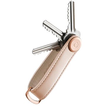 

ORBITKEY Key Organizer Leather 2.0 - Blush with Blush Stitching