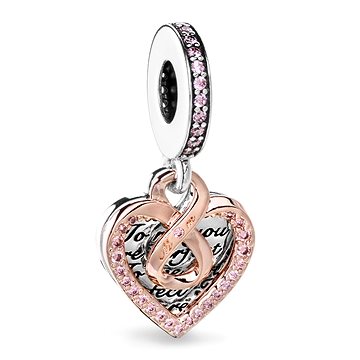 

PANDORA Dvoubarevné srdce s nekonečnem 782641C01 (Ag 925/1000, 2,6 g)