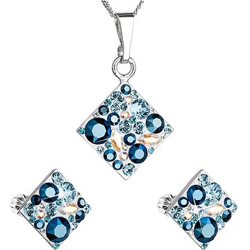 

EVOLUTION GROUP 39126.3 aqua souprava Swarovski (Ag925/1000, 4,8 g)
