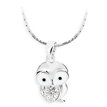 

JSB Bijoux Sovička s křišťálovými kameny Swarovski® (bílá)
