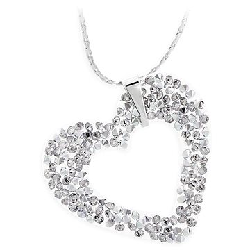 

JSB Bijoux Srdíčko Rock s křišťálovými kameny Swarovski® (bílé)