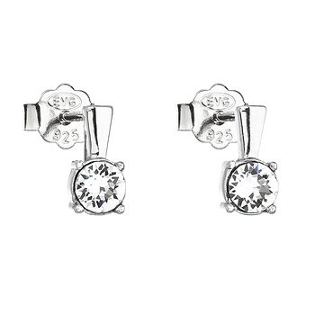 

EVOLUTION GROUP 31246.1 pecky kulaté dekorované krystaly Swarovski® (Ag925/1000, 0,8 g, bílé)