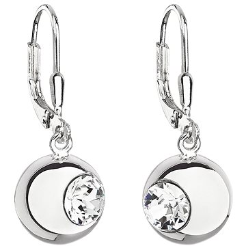 

EVOLUTION GROUP 31260.1 visací, kulaté, dekorované krystaly Swarovski® (Ag925/1000, 3,1 g, bílé)
