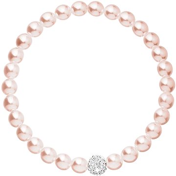 EVOLUTION GROUP 33115.3 perlový, dekorovaný krystaly Preciosa® (růžový) - Náramek