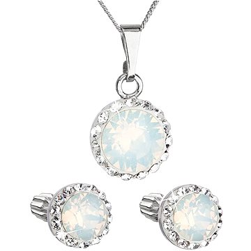 

EVOLUTION GROUP 39352.7 bílá opál s krystaly Swarovski® (stříbro 925/1000; 3 g)