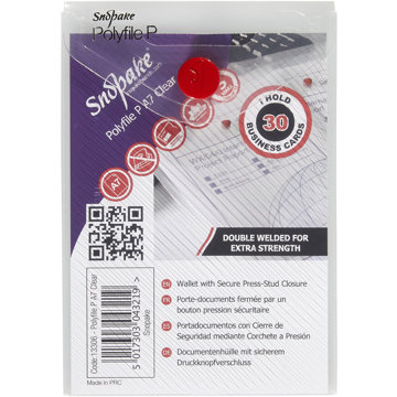 

SNOPAKE Polyfile s drukem P A7, čiré