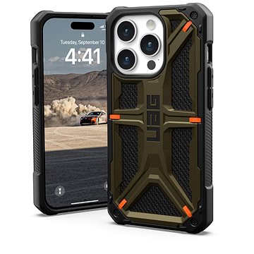 

UAG Monarch kevlar Element Green iPhone 15 Pro
