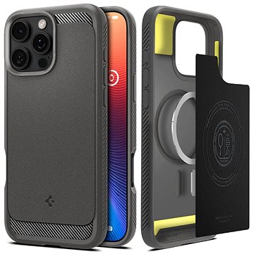 

Spigen Rugged Armor MagSafe Gray iPhone 16 Pro Max