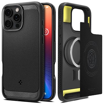 

Spigen Rugged Armor MagSafe Matte Black iPhone 16 Pro Max