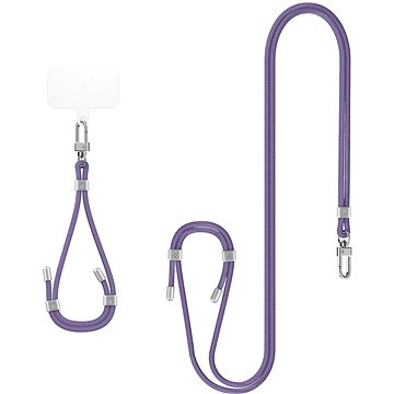 

Spigen Universal Set 2 (Cross Body Strap 1P + Wrist Strap 1P + ConTag2 1P) Deep Purple