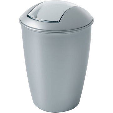 

Spirella výklopný odpadkový koš Atlanta, stříbrný, plast, 5 l