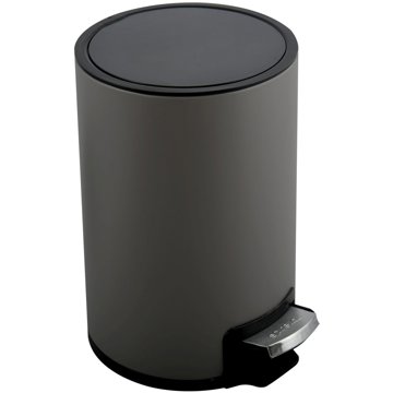 

Pedálový odpadkový koš Riku, šedý, ocel, 5 l