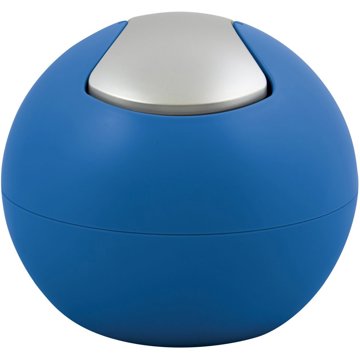 

Spirella mini výklopný odpadkový koš Bowl Matt, matný modrý, plast, 1 l