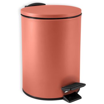 

Spirella pedálový odpadkový koš Adelar, matný terakota, ocel, 3 l