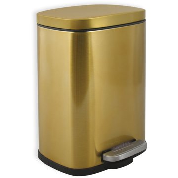 

Spirella pedálový odpadkový koš Akira, lesklý zlatý, ocel, 5 l