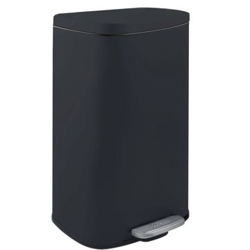 

Spirella pedálový odpadkový koš Akira, matný černý, ocel, soft-close, 30 l