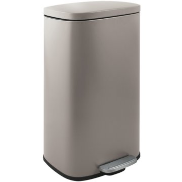 

Spirella pedálový odpadkový koš Akira, matný šedo-hnědý, ocel, soft-close, 50 l