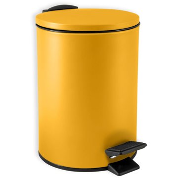 

Spirella pedálový odpadkový koš Adelar, matný šafránově žlutý, ocel, 3 l