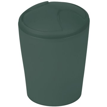 

Spirella výklopný odpadkový koš Move, tmavě zelený, plast, 5 l