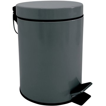 

MSV pedálový odpadkový koš Unis, tmavě šedý, ocel, 3 l