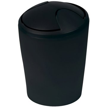 

Spirella výklopný odpadkový koš Move, černý, plast, 2 l