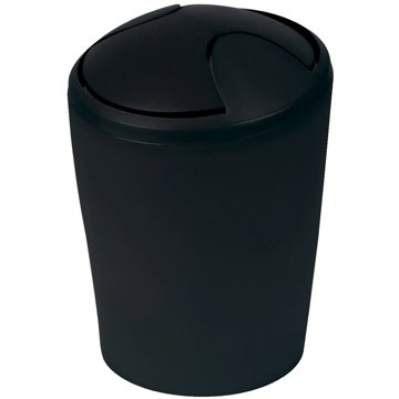 

Spirella výklopný odpadkový koš Move, černý, plast, 5 l