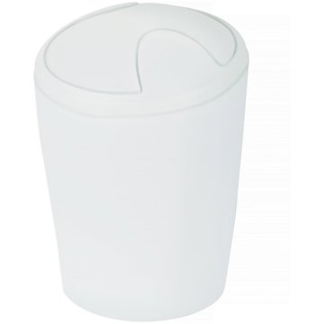 

Spirella výklopný odpadkový koš Move, bílý, plast, 2 l