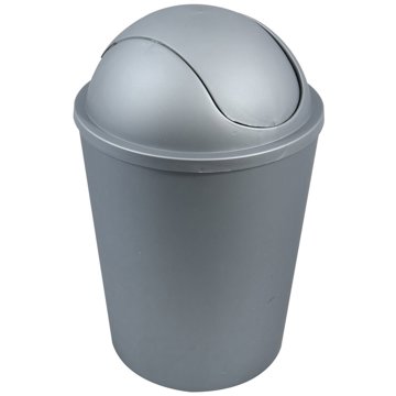 

MSV výklopný koš Ako, stříbrný, plast, 5,5 l