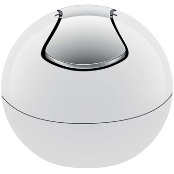 

Spirella mini výklopný odpadkový koš Bowl, bílý, plast, 1 l