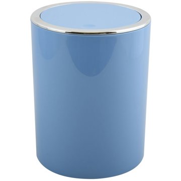 

MSV výklopný odpadkový koš Kamaka, pastelově modrý, plast, 6 l