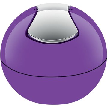 

Spirella mini výklopný odpadkový koš Bowl, fialový, plast, 1 l