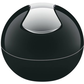 

Spirella mini výklopný odpadkový koš Bowl, černý, plast, 1 l