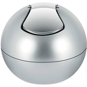 

Spirella mini výklopný odpadkový koš Bowl, stříbrný, plast, 1 l