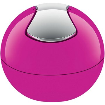 

Spirella mini výklopný odpadkový koš Bowl, růžový, plast, 1 l