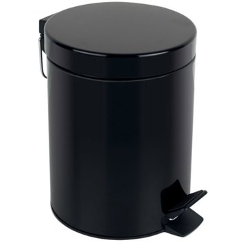 

Spirella pedálový odpadkový koš Sydney, černý, ocel, 5 l