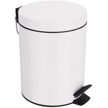 

Spirella pedálový odpadkový koš Sydney, bílý, ocel, 5 l