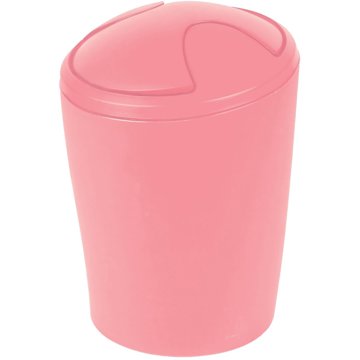 

Spirella výklopný odpadkový koš Move, růžový, plast, 2 l
