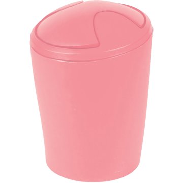 

Spirella výklopný odpadkový koš Move, růžový, plast, 5 l