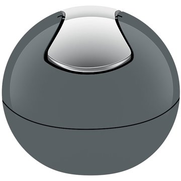

Spirella mini výklopný odpadkový koš Bowl, šedý, plast, 1 l
