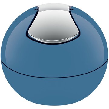 

Spirella mini výklopný odpadkový koš Bowl, modrý, plast, 1 l