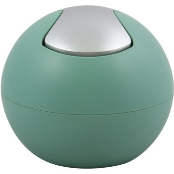 

Spirella mini výklopný odpadkový koš Bowl Matt, matný zelený, plast, 1 l
