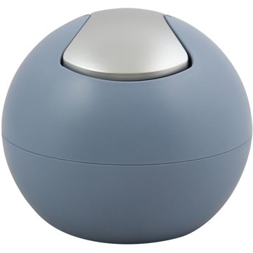 

Spirella mini výklopný odpadkový koš Bowl Matt, mlhavě modrý, plast, 1 l
