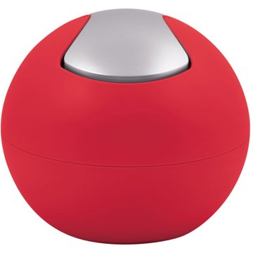 

Spirella mini výklopný odpadkový koš Bowl Matt, matný červený, plast, 1 l