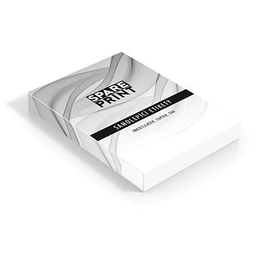 SPARE PRINT PREMIUM samolepicí, bílé, 100 archů A4 v krabici (1 arch/8× etiketa 105×74mm)
