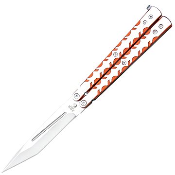 

JKR Motýlek, 10 cm, hliník, stříbrno-oranžový