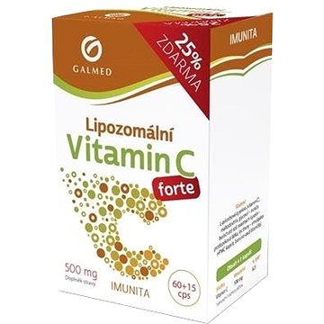 

Galmed Vitamín C 500 mg Lipozomální forte, 60+15 kapslí