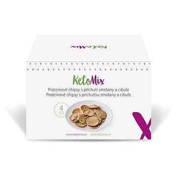

KetoMix Proteinové chipsy s příchutí smetany a cibule (4 porce)