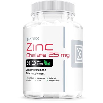 

Zerex Zinek chelát 25 mg, 60 tablet